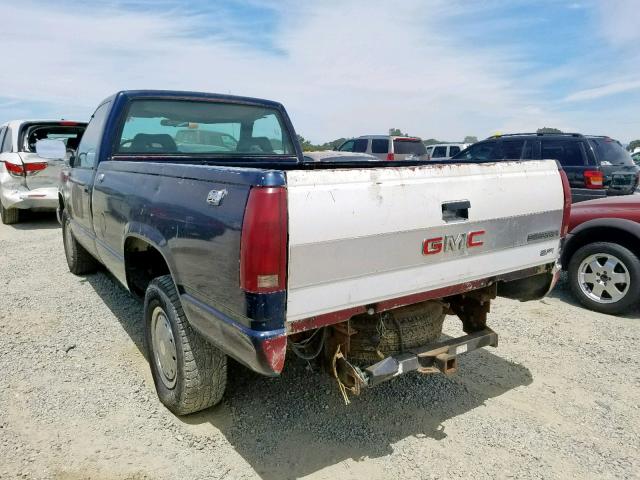 1GTGC24K8KE512690 - 1989 GMC SIERRA C25 BLUE photo 3