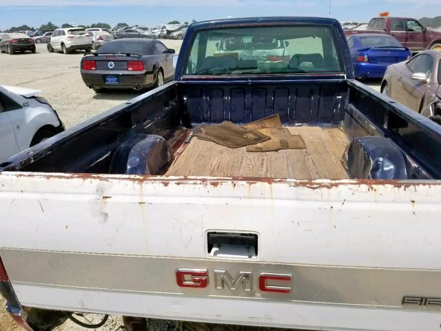 1GTGC24K8KE512690 - 1989 GMC SIERRA C25 BLUE photo 6