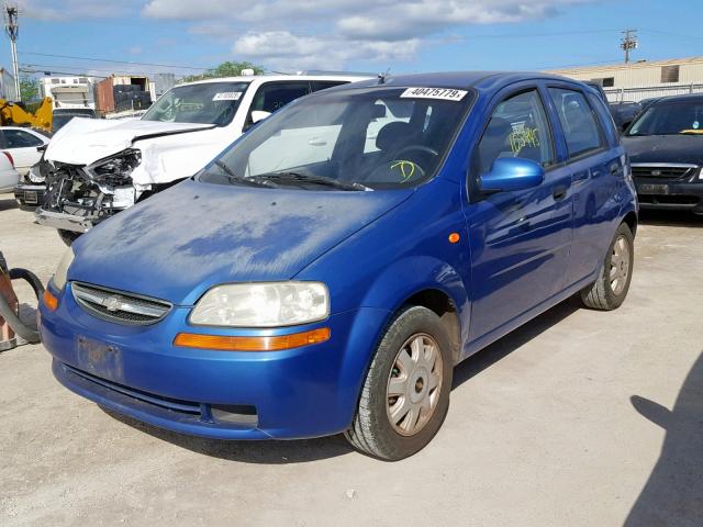 KL1TJ62634B169266 - 2004 CHEVROLET AVEO LS BLUE photo 2