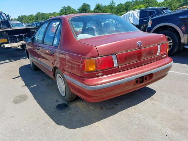 JT2EL44A5M0042721 - 1991 TOYOTA TERCEL LE RED photo 3