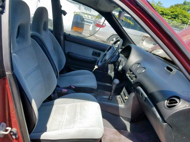 JT2EL44A5M0042721 - 1991 TOYOTA TERCEL LE RED photo 5