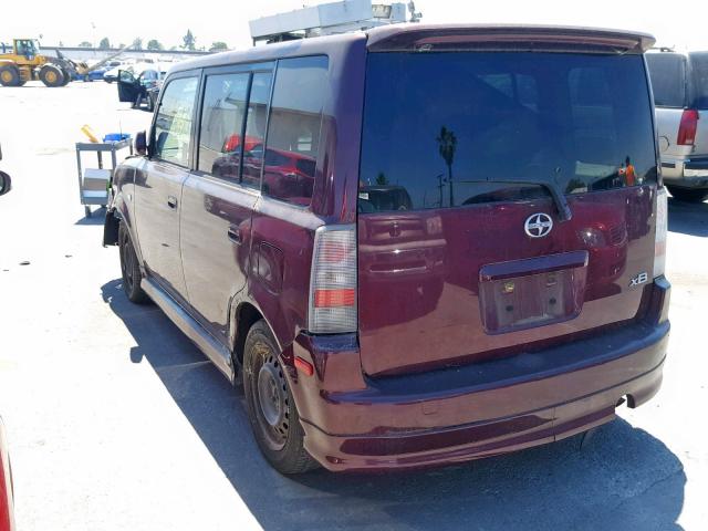 JTLKT324840151387 - 2004 TOYOTA SCION XB 勃艮第红 照片 3
