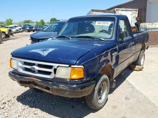 1FTCR10U0VUC50639 - 1997 FORD RANGER BLUE photo 2