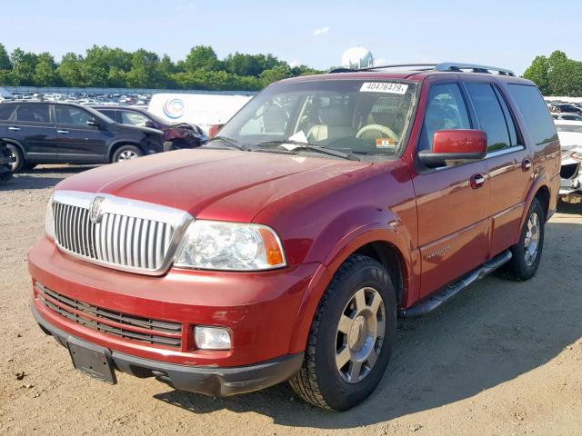5LMFU28595LJ14992 - 2005 LINCOLN NAVIGATOR 红色 照片 2