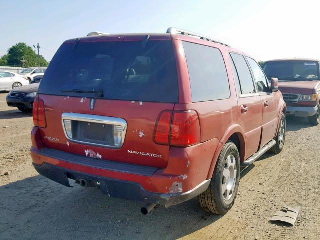 5LMFU28595LJ14992 - 2005 LINCOLN NAVIGATOR 红色 照片 4