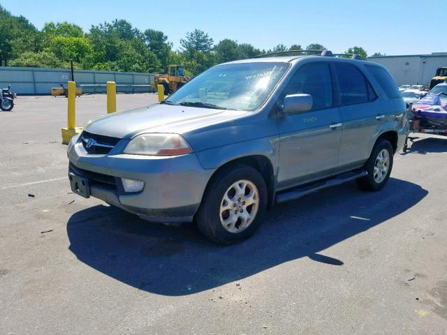 2HNYD18612H521193 - 2002 ACURA MDX TOURIN BLUE photo 2