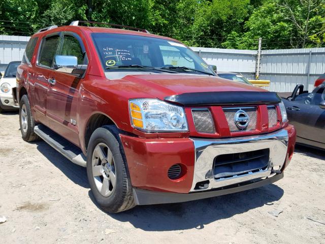 5N1AA08CX7N710712 - 2007 NISSAN ARMADA SE RED photo 1