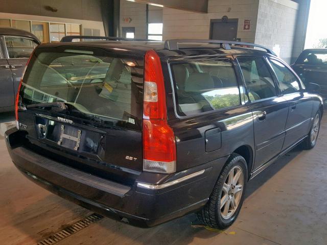 YV1SW592952516954 - 2005 VOLVO V70 FWD BLACK photo 4