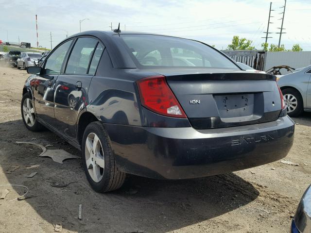 1G8AL55F17Z129399 - 2007 SATURN ION LEVEL BLACK photo 3