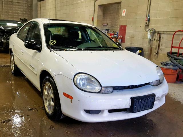 1B3ES46C01D149285 - 2001 DODGE NEON SE WHITE photo 1