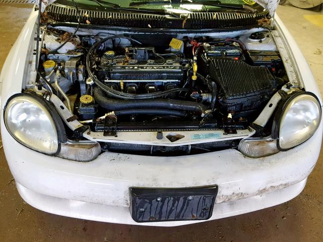 1B3ES46C01D149285 - 2001 DODGE NEON SE WHITE photo 7