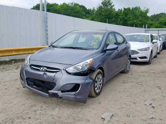 KMHCT4AE7HU289481 - 2017 HYUNDAI ACCENT SE GRAY photo 2