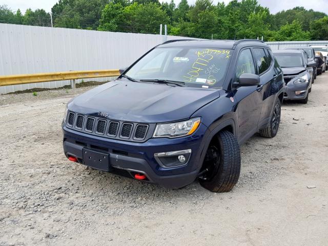 3C4NJDDB8KT759894 - 2019 JEEP COMPASS TR BLUE photo 2