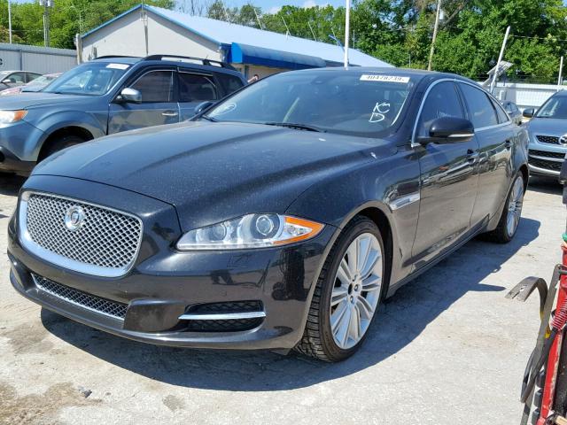 SAJWA2GB1BLV22049 - 2011 JAGUAR XJL BLACK photo 2