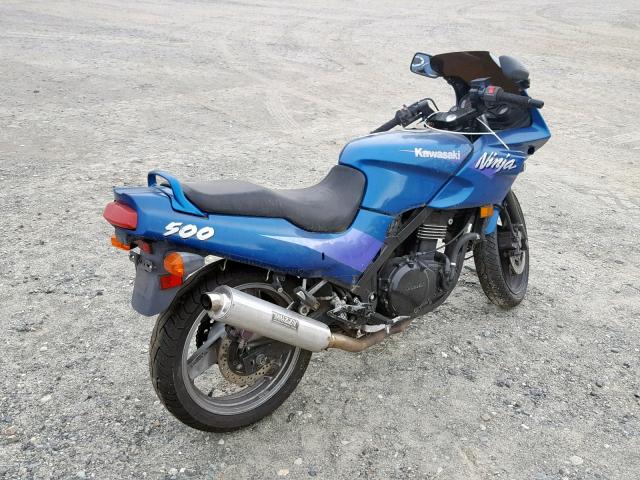 JKAEXVD13VA035497 - 1997 KAWASAKI EX500 D BLUE photo 4