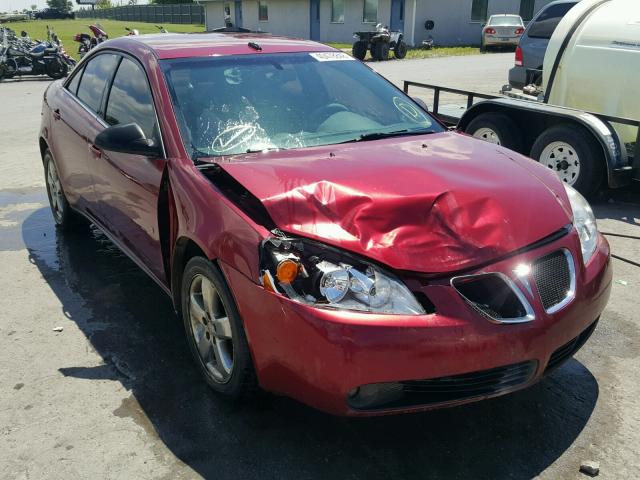 1G2ZH57N184216236 - 2008 PONTIAC G6 GT MAROON photo 1