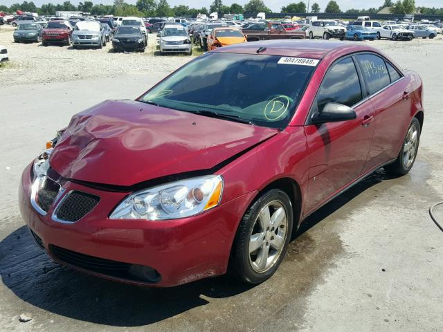 1G2ZH57N184216236 - 2008 PONTIAC G6 GT MAROON photo 2