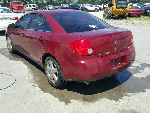 1G2ZH57N184216236 - 2008 PONTIAC G6 GT MAROON photo 3