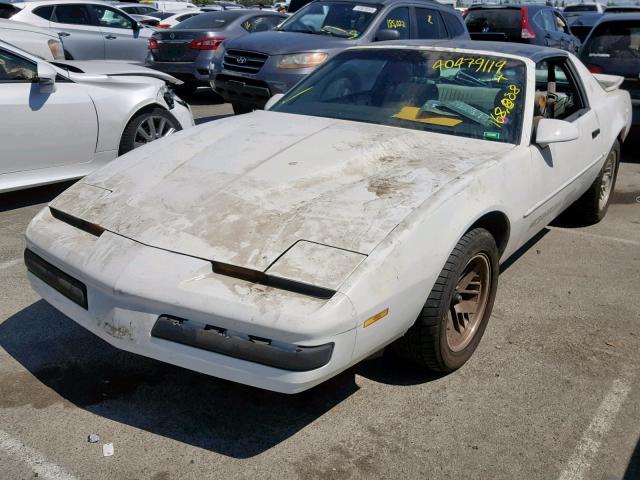 1G2FS2183KL246051 - 1989 PONTIAC FIREBIRD F WHITE photo 2