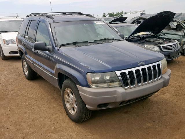 1J4GW48S51C517699 - 2001 JEEP GRAND CHER BLUE photo 1