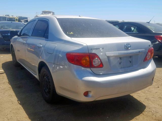 JTDBL40E299034971 - 2009 TOYOTA COROLLA BA SILVER photo 3