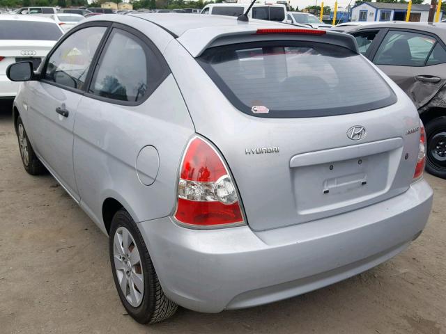 KMHCM3AC0BU189073 - 2011 HYUNDAI ACCENT GL SILVER photo 3