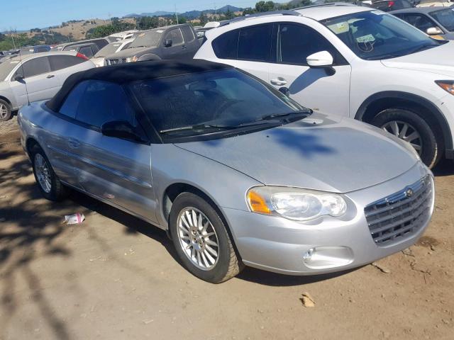 1C3EL55R44N196832 - 2004 CHRYSLER SEBRING LX GRAY photo 1