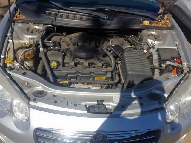 1C3EL55R44N196832 - 2004 CHRYSLER SEBRING LX GRAY photo 7