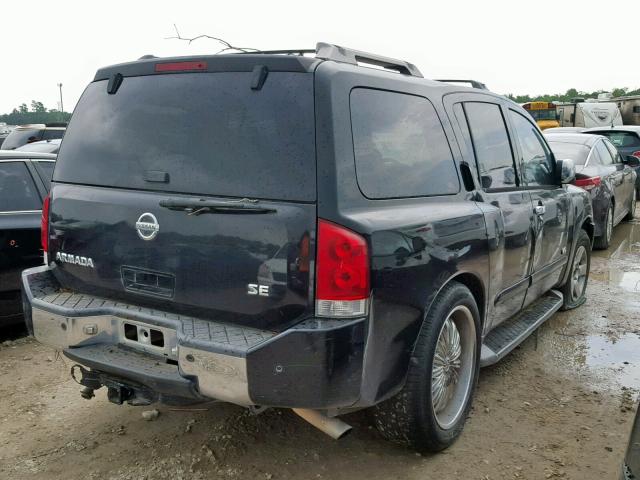 5N1AA08AX6N705989 - 2006 NISSAN ARMADA SE BLACK photo 4