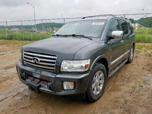 5N3AA08C56N810061 - 2006 INFINITI QX56 GRAY photo 2