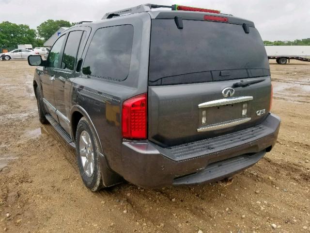 5N3AA08C56N810061 - 2006 INFINITI QX56 GRAY photo 3