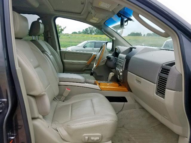 5N3AA08C56N810061 - 2006 INFINITI QX56 GRAY photo 5