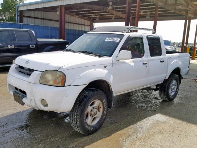 1N6ED27T61C336920 - 2001 NISSAN FRONTIER C WHITE photo 2