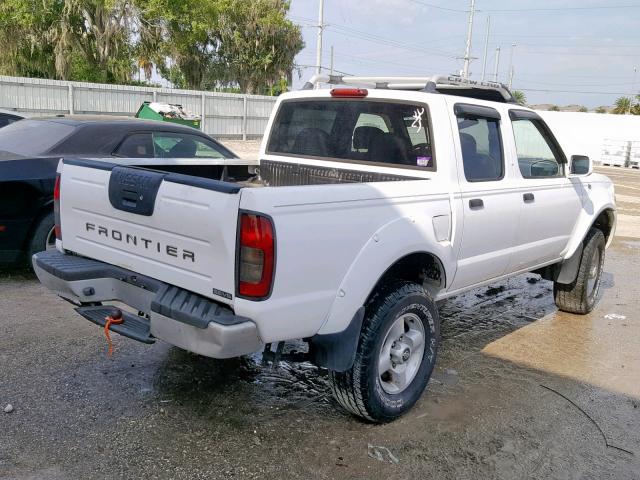 1N6ED27T61C336920 - 2001 NISSAN FRONTIER C WHITE photo 4