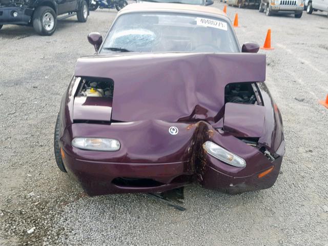 JM1NA3539S0608352 - 1995 MAZDA MX-5 MIATA MAROON photo 7