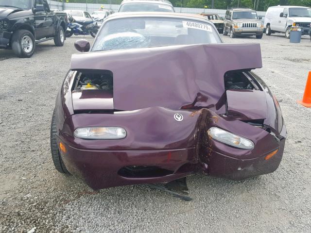 JM1NA3539S0608352 - 1995 MAZDA MX-5 MIATA MAROON photo 9