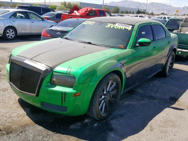 2C3KA43R17H839950 - 2007 CHRYSLER 300 GREEN photo 2