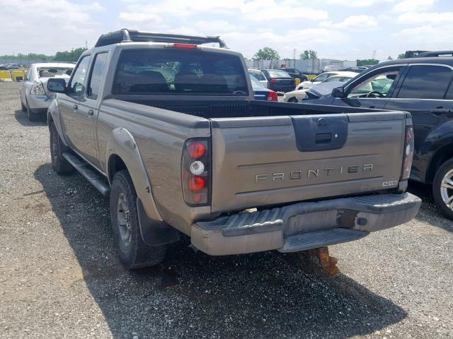 1N6ED29X14C447427 - 2004 NISSAN FRONTIER C GRAY photo 3