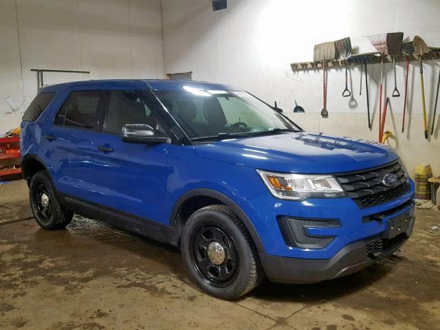 1FM5K8AT6HGC35671 - 2017 FORD EXPLORER P BLUE photo 1