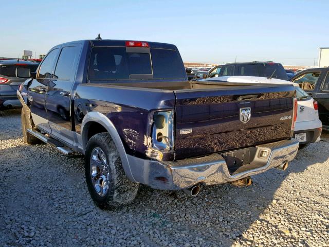 1C6RR7NT2ES141373 - 2014 RAM 1500 LARAM BLUE photo 3