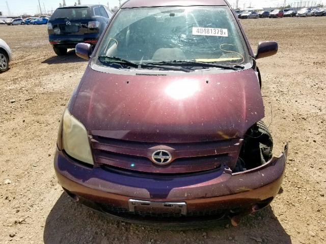 JTKKT624X50098926 - 2005 TOYOTA SCION XA MAROON photo 9