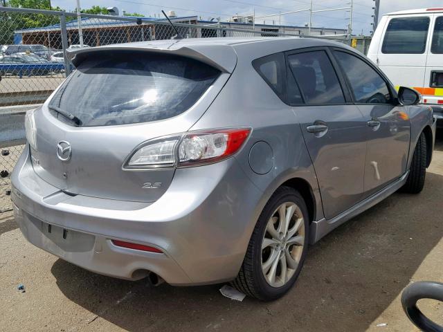 JM1BL1H54A1166605 - 2010 MAZDA 3 S SILVER photo 4