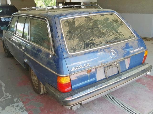 WDBAB93C6FF043660 - 1985 MERCEDES-BENZ 300 TDT BLUE photo 3