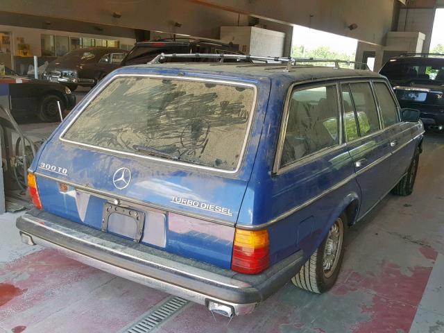 WDBAB93C6FF043660 - 1985 MERCEDES-BENZ 300 TDT BLUE photo 4