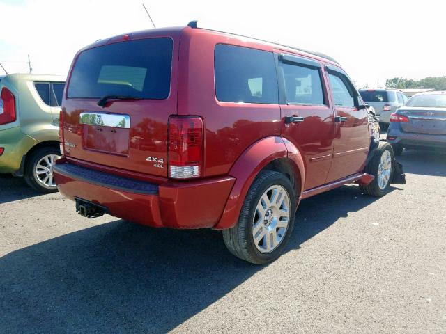 1D8GU58638W102346 - 2008 DODGE NITRO R/T RED photo 4