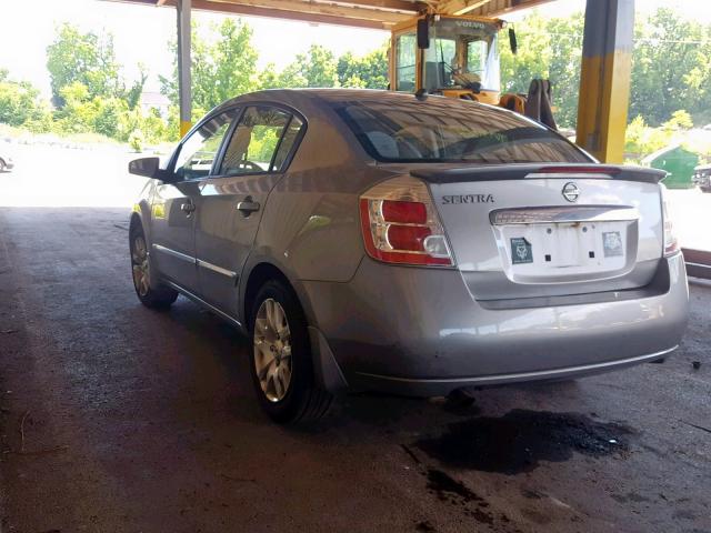 3N1AB6AP5BL640159 - 2011 NISSAN SENTRA 2.0 GRAY photo 3