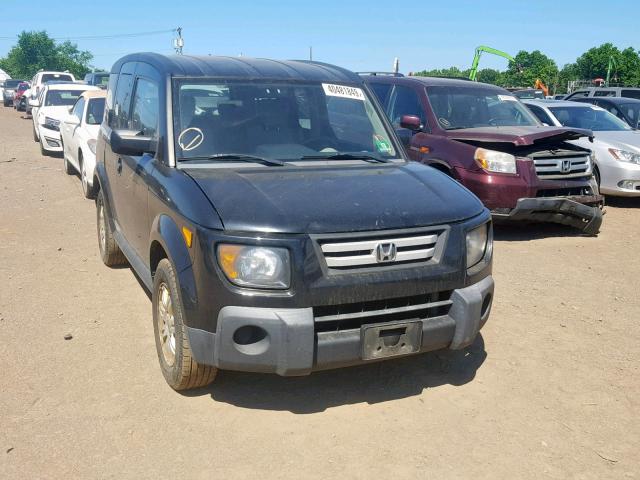 5J6YH28738L007330 - 2008 HONDA ELEMENT EX BLACK photo 1