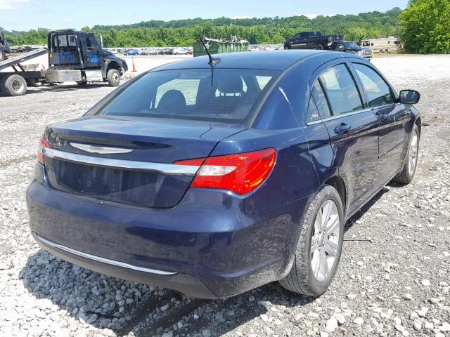 1C3CCBBB6DN656120 - 2013 CHRYSLER 200 TOURIN BLUE photo 4