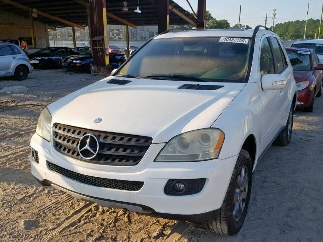 4JGBB86E56A029948 - 2006 MERCEDES-BENZ ML 350 WHITE photo 2