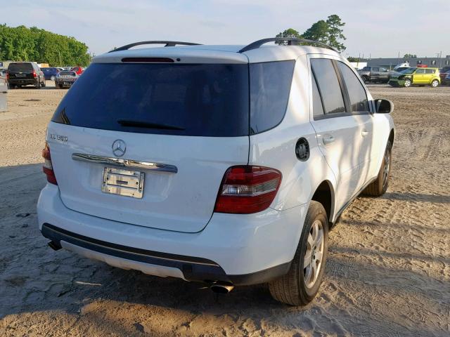 4JGBB86E56A029948 - 2006 MERCEDES-BENZ ML 350 WHITE photo 4